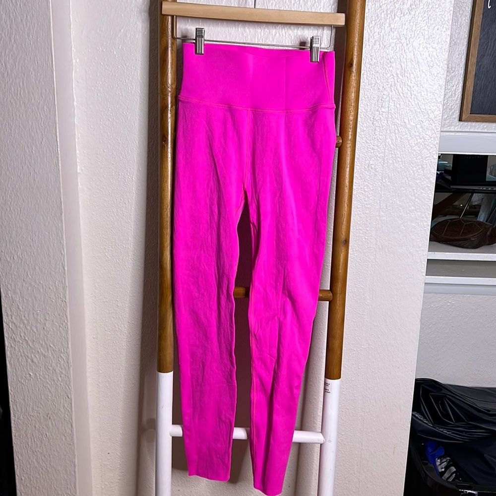 Hot pink full length leggings
